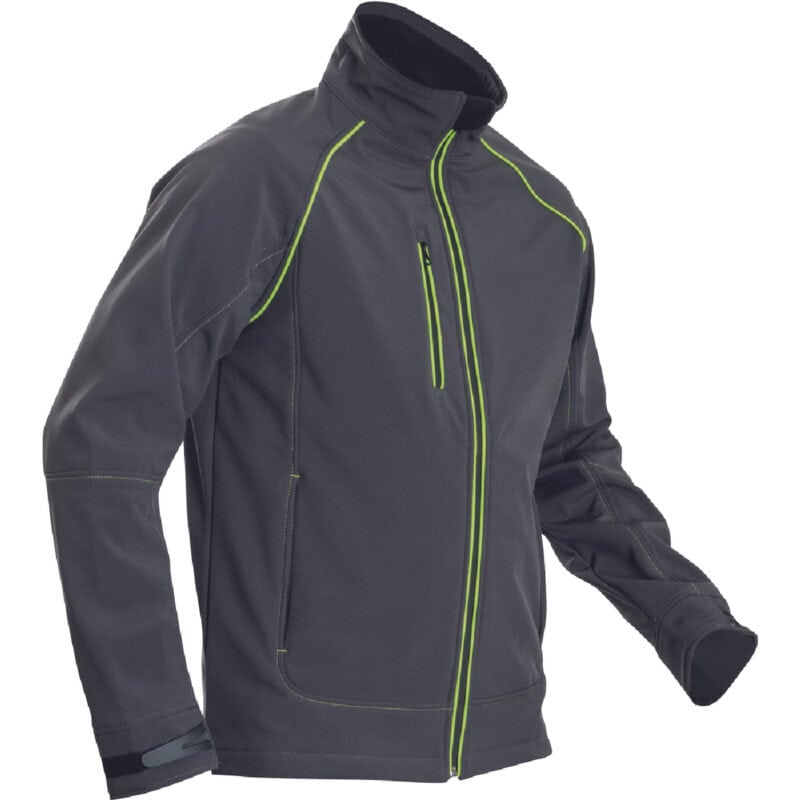 ΜΠΟΥΦΑΝ SOFTSHELL ΕΡΓΑΣΙΑΣ ΑΔΙΑΒΡΟΧΟ GREENDALE ΑΝΘΡΑΚΙ/ΛΑΙΜ 94%poly-6%elast, 320 g/m² - Image 6