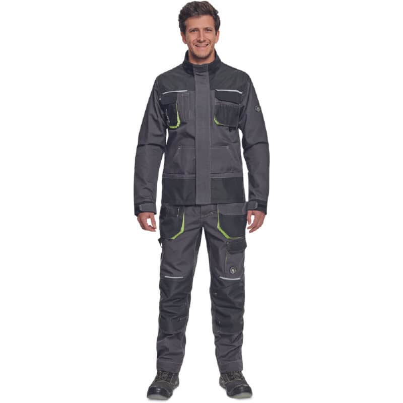 ΜΠΟΥΦΑΝ ΕΡΓΑΣΙΑΣ GREENDALE ΑΝΘΡΑΚΙ/ΛΑΙΜ 65%poly-35%cott, 270 g/m² - Image 4