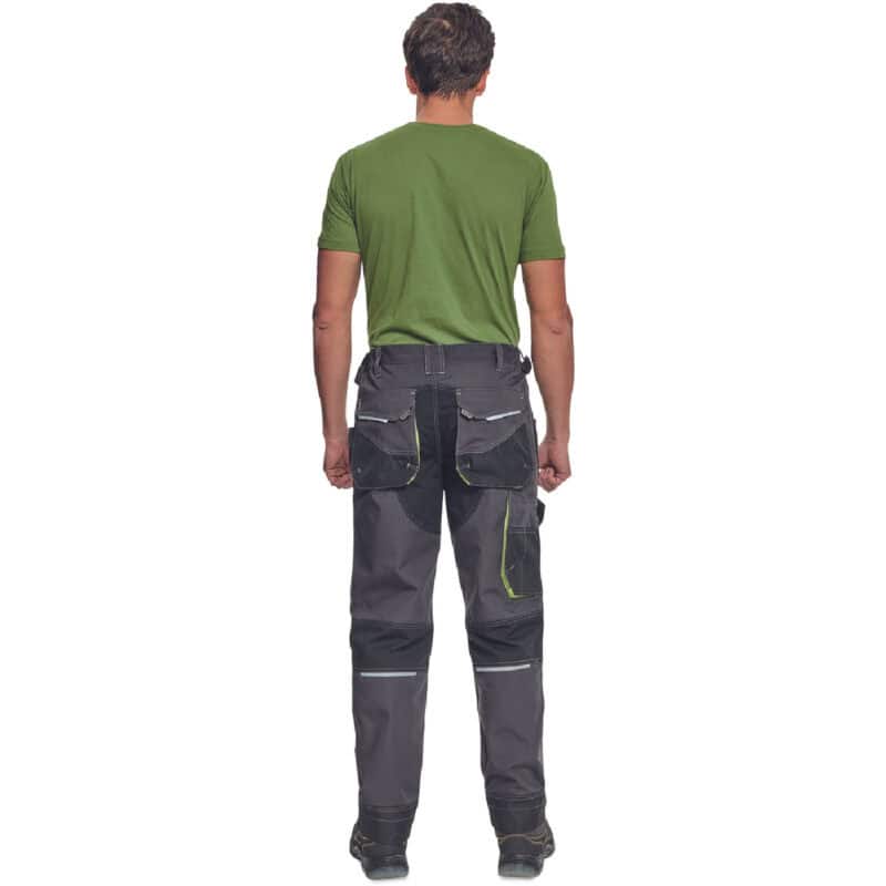 ΠΑΝΤΕΛΟΝΙ ΕΡΓΑΣΙΑΣ GREENDALE ΑΝΘΡΑΚΙ/ΛΑΙΜ 65%poly-35%cott, 270 g/m² - Image 4