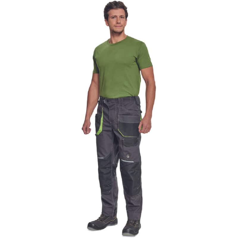 ΠΑΝΤΕΛΟΝΙ ΕΡΓΑΣΙΑΣ GREENDALE ΑΝΘΡΑΚΙ/ΛΑΙΜ 65%poly-35%cott, 270 g/m² - Image 5
