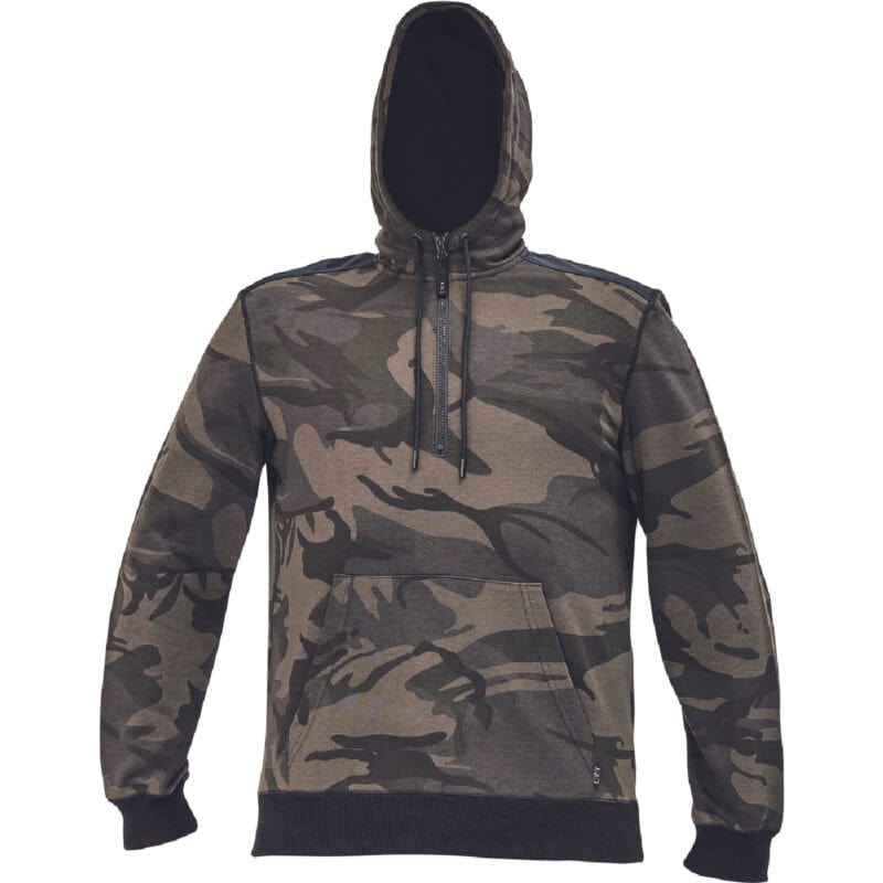 ΜΠΛΟΥΖΑ ΦΟΥΤΕΡ ΜΕ ΚΟΥΚΟΥΛΑ-HOODIE CRAMBE ΚΑΜΟΥΦΛΑΖ 65%poly-35%cott, 340 g/m²