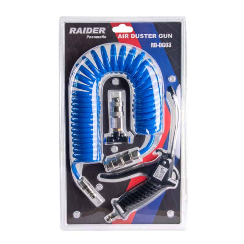 RAIDER ΠΙΣΤΟΛΙ ΑΕΡΟΣ ΜΕ ΛΑΣΤΙΧΟ ΣΠΙΡΑΛ 5m & ΒΑΛΒΙΔΑ RD-DG03 089803 - Image 2