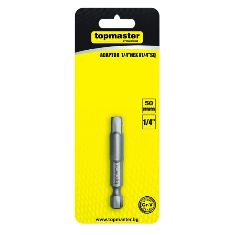 TOP MASTER ΑΝΤΑΠΤΟΡΑΣ HEX 1/4" ΓΙΑ ΚΑΡΥΔΑΚΙ 1/4''  330367 - Image 2