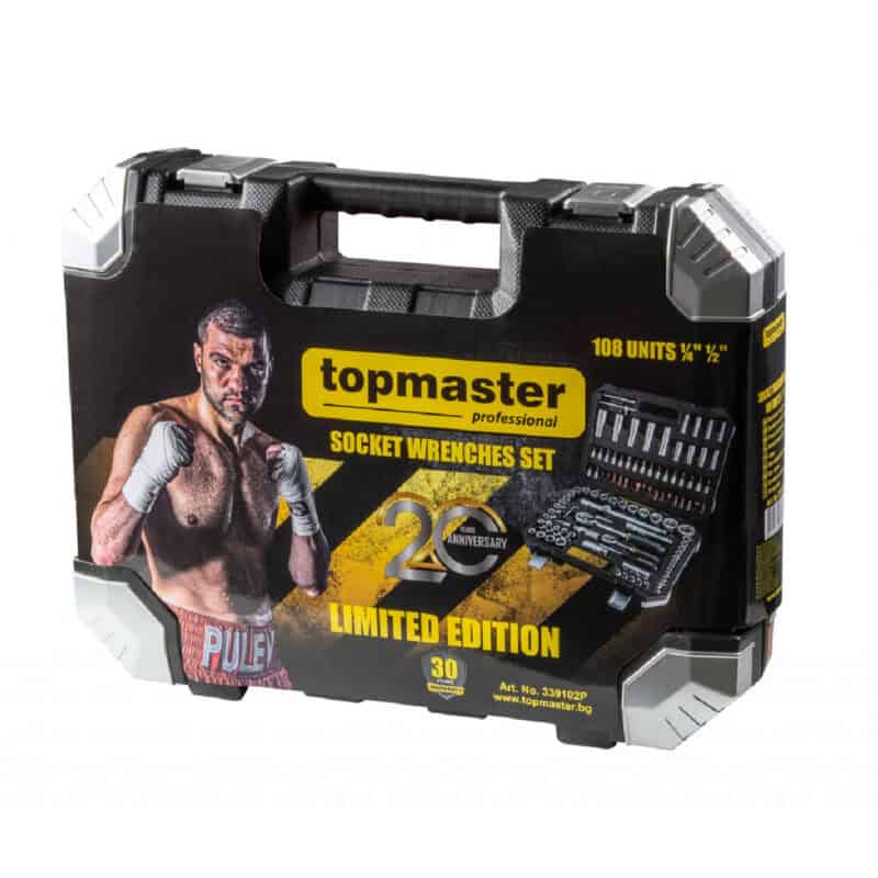 TOP MASTER ΚΑΣΕΤΙΝΑ ΚΑΡΥΔΑΚΙ Cr-V 1/4'' & 1/2'' ΣΕΤ 108τεμ 339102 - Image 2