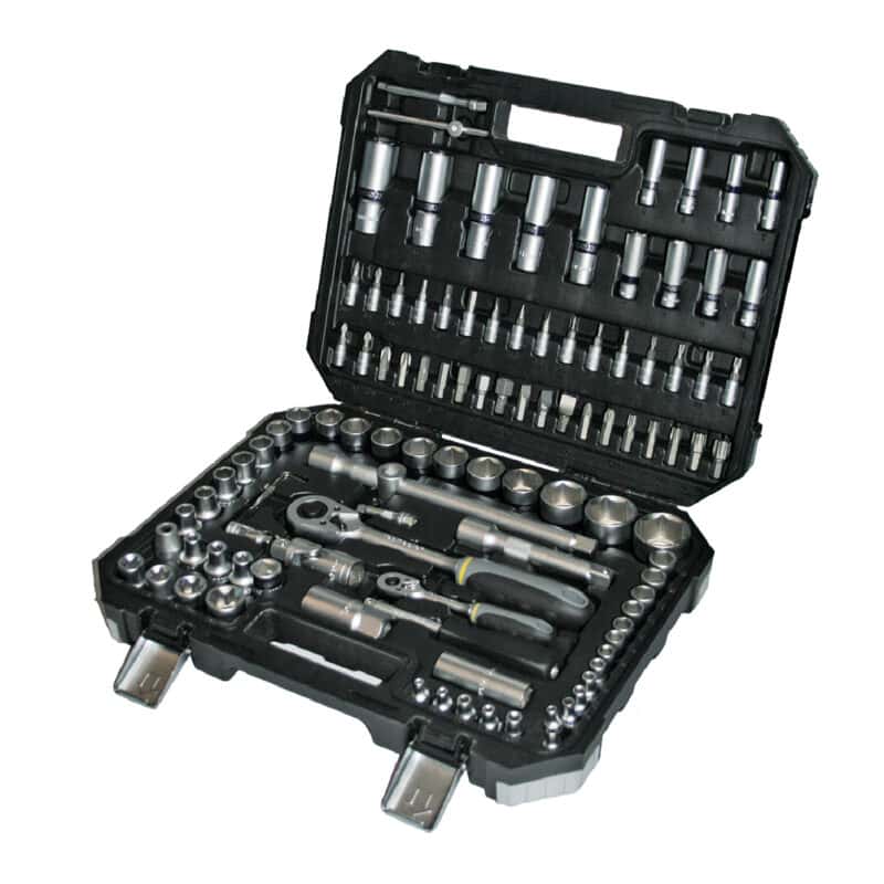 TOP MASTER ΚΑΣΕΤΙΝΑ ΚΑΡΥΔΑΚΙ Cr-V 1/4'' & 1/2'' ΣΕΤ 108τεμ 339102
