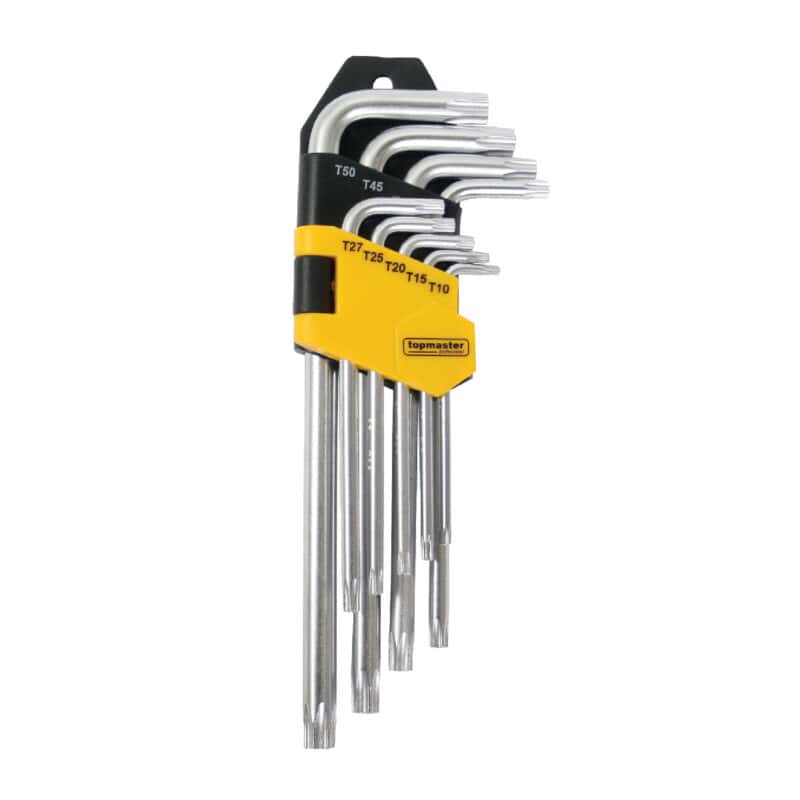 TOP MASTER ΑΛΛΕΝ TORX ΣΕΤ 9τεμ Cr-V ΠΛΑΣΤΙΚΗ ΘΗΚΗ ΜΕΓΑΛΟ ΜΕΓΕΘΟΣ 390124