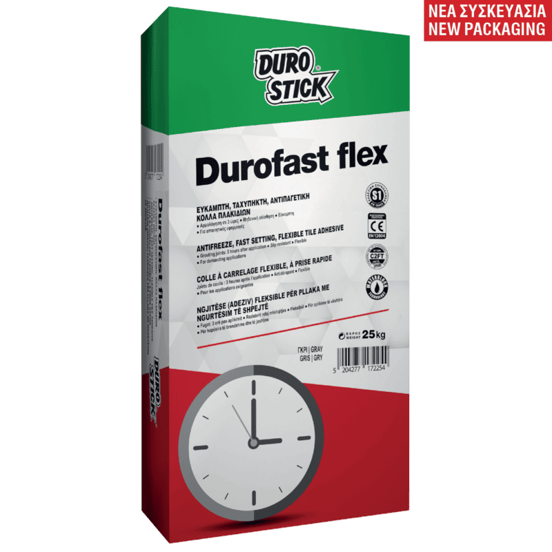 Durostick Durofast Flex Κόλλα Πλακιδίων Γκρι 25Kg