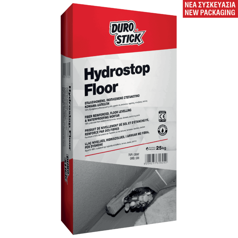 Durostick Hydrostop Floor Επαλειφόμενο Στεγανωτικό Γκρι 25kg