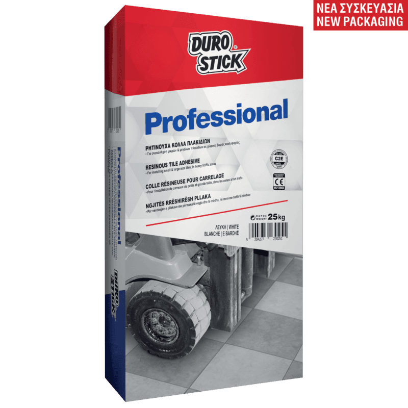 Durostick Professional Κόλλα Πλακιδίων Λευκή 25Kg