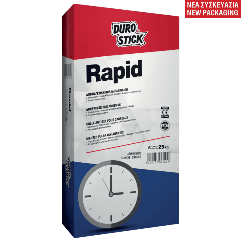 Durostick Rapid (Ταχείας Πήξεως) Κόλλα Πλακιδίων Λευκή 25Kg