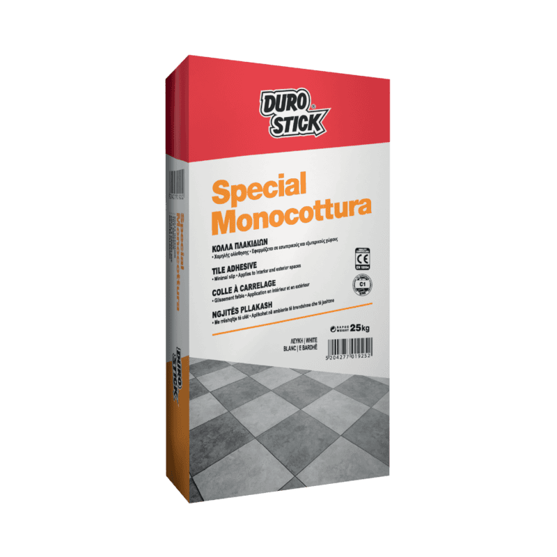 Durostick Special Monocottura Κόλλα Πλακιδίων Λευκή 5Kg