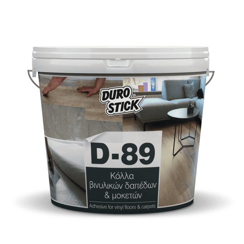 Durostick D-89 Κόλλα Βινυλικών Δαπέδων και Μοκετών Μπέζ 4Kg